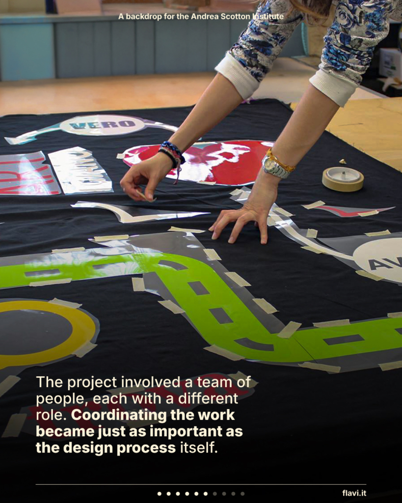 The project involved a team of people, each with a different role. Coordinating the work became just as important as the design process itself.