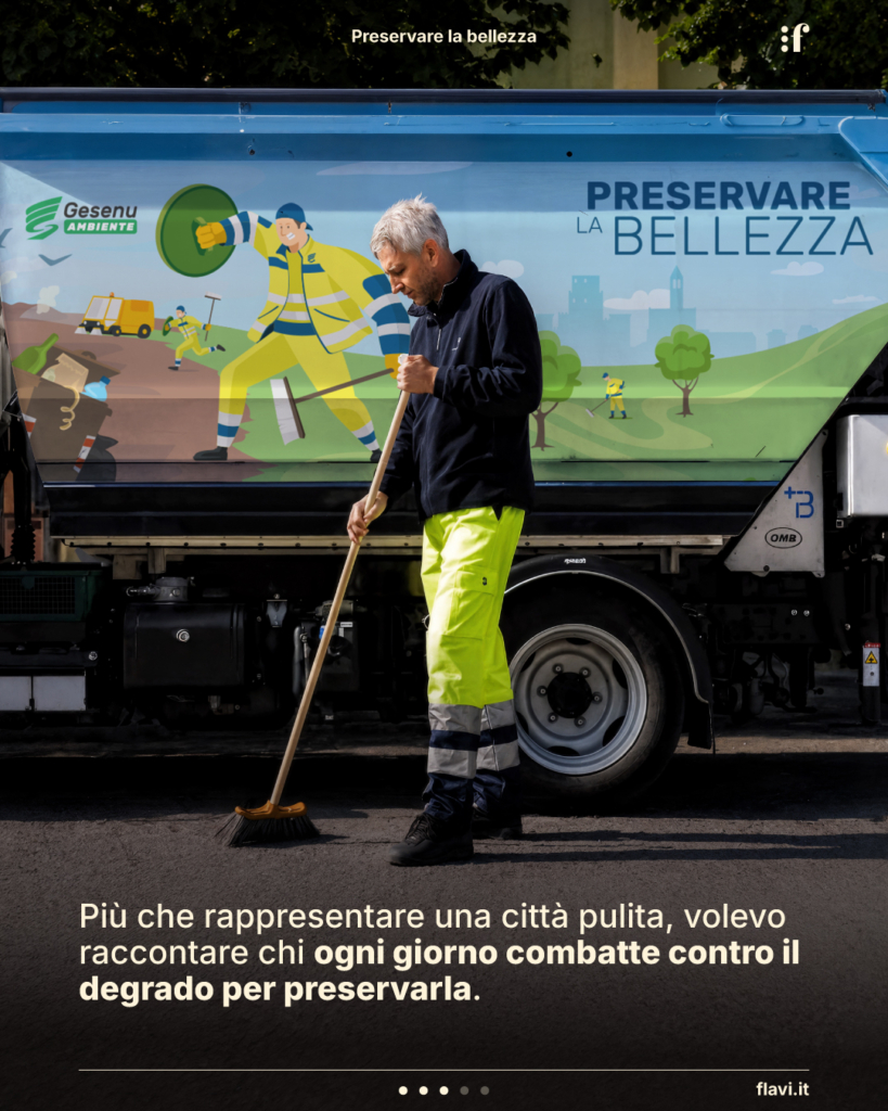 Più che rappresentare una città pulita, volevo raccontare chi ogni giorno combatte contro il degrado per preservarla.