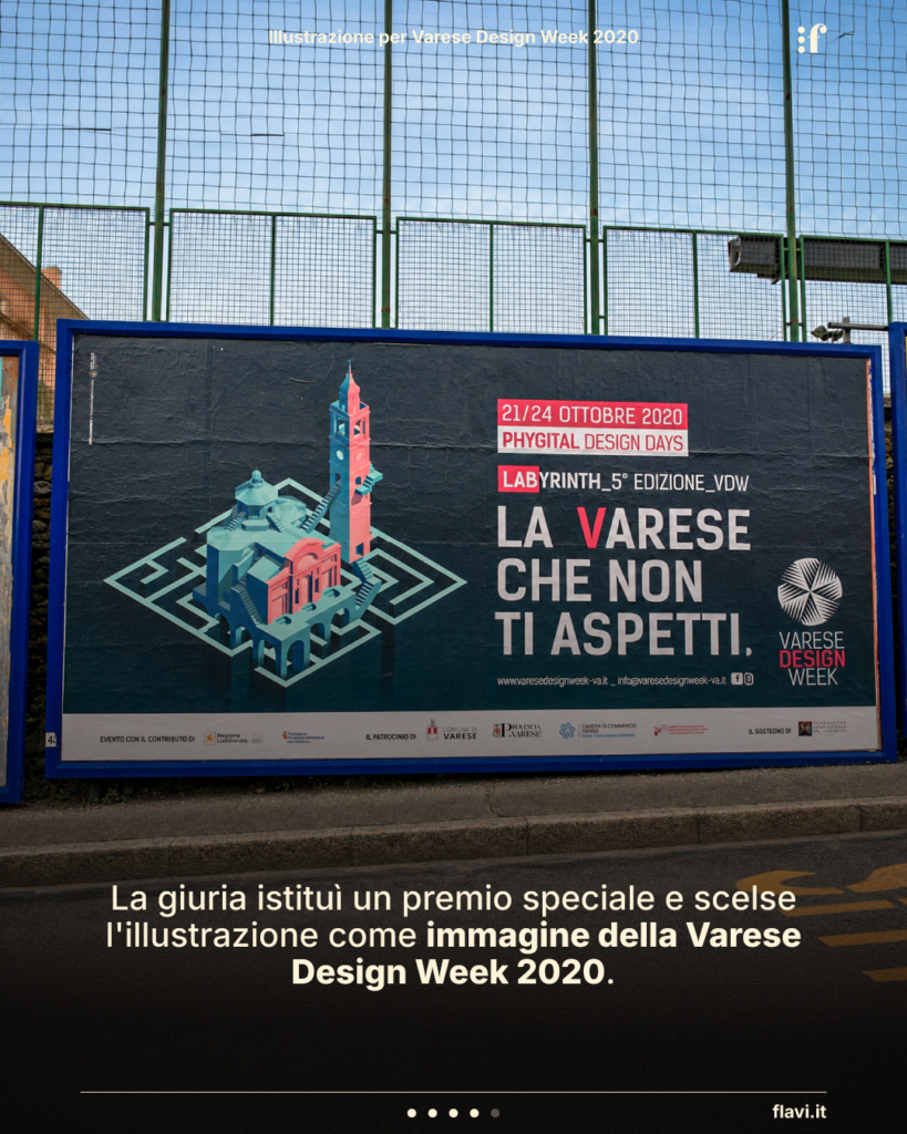 La giuria istituì un premio speciale e scelse l'illustrazione come immagine della Varese Design Week 2020.