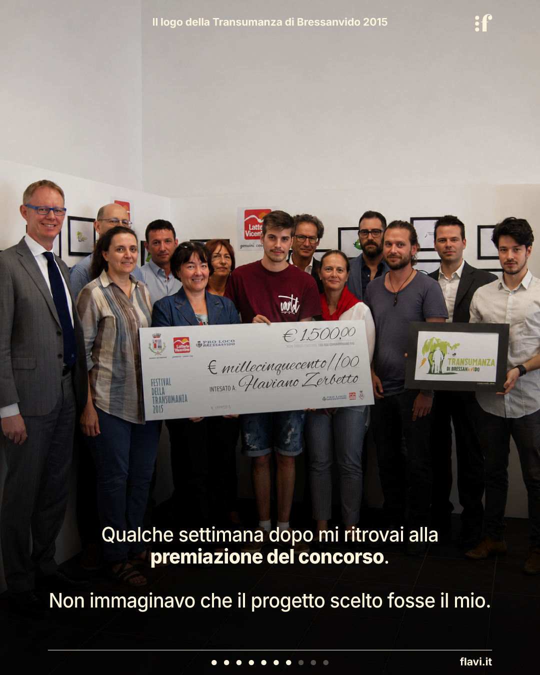 Qualche settimana dopo mi ritrovai alla premiazione del concorso. Non immaginavo che il progetto scelto fosse il mio.