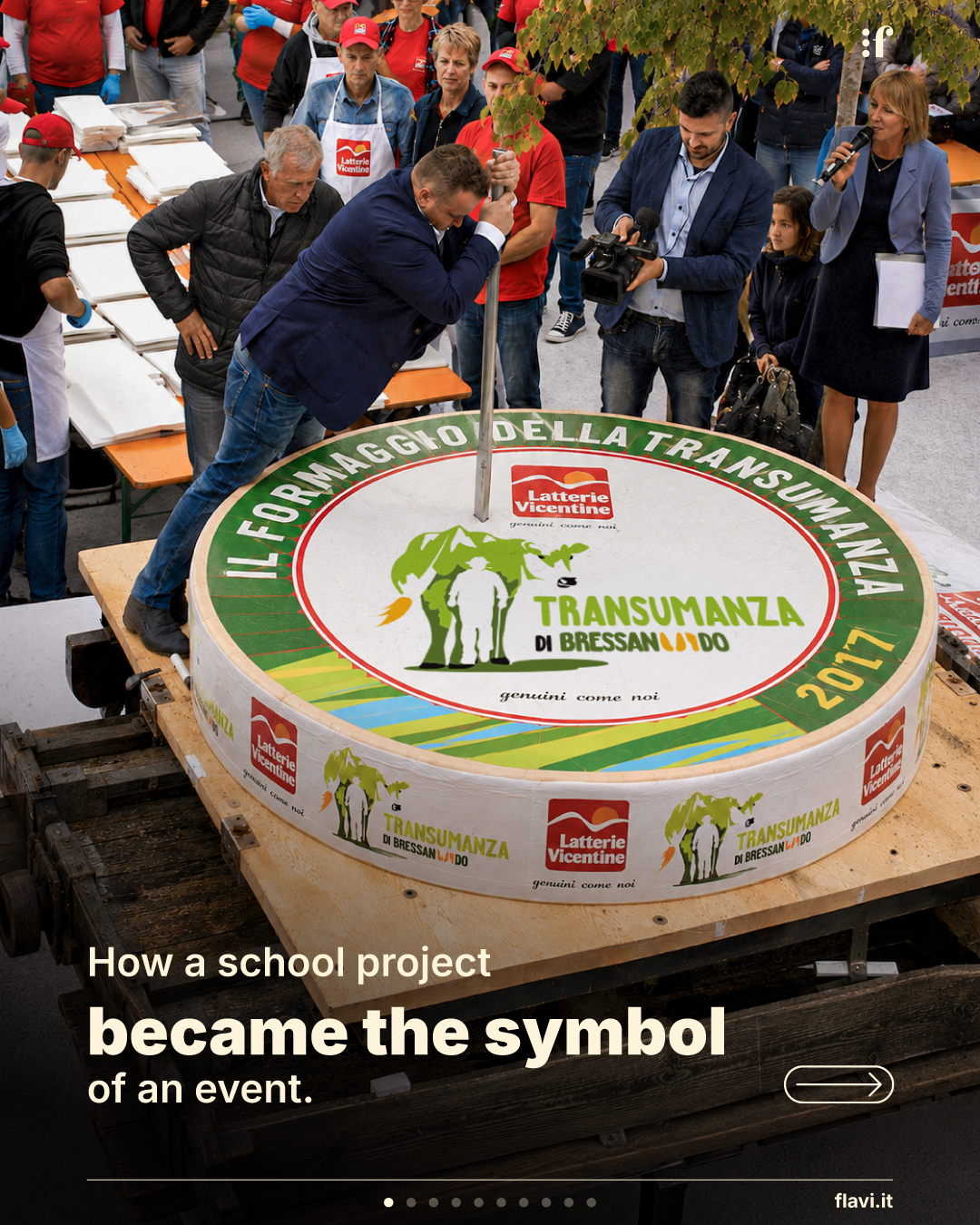 How a school project became the symbol of an event.