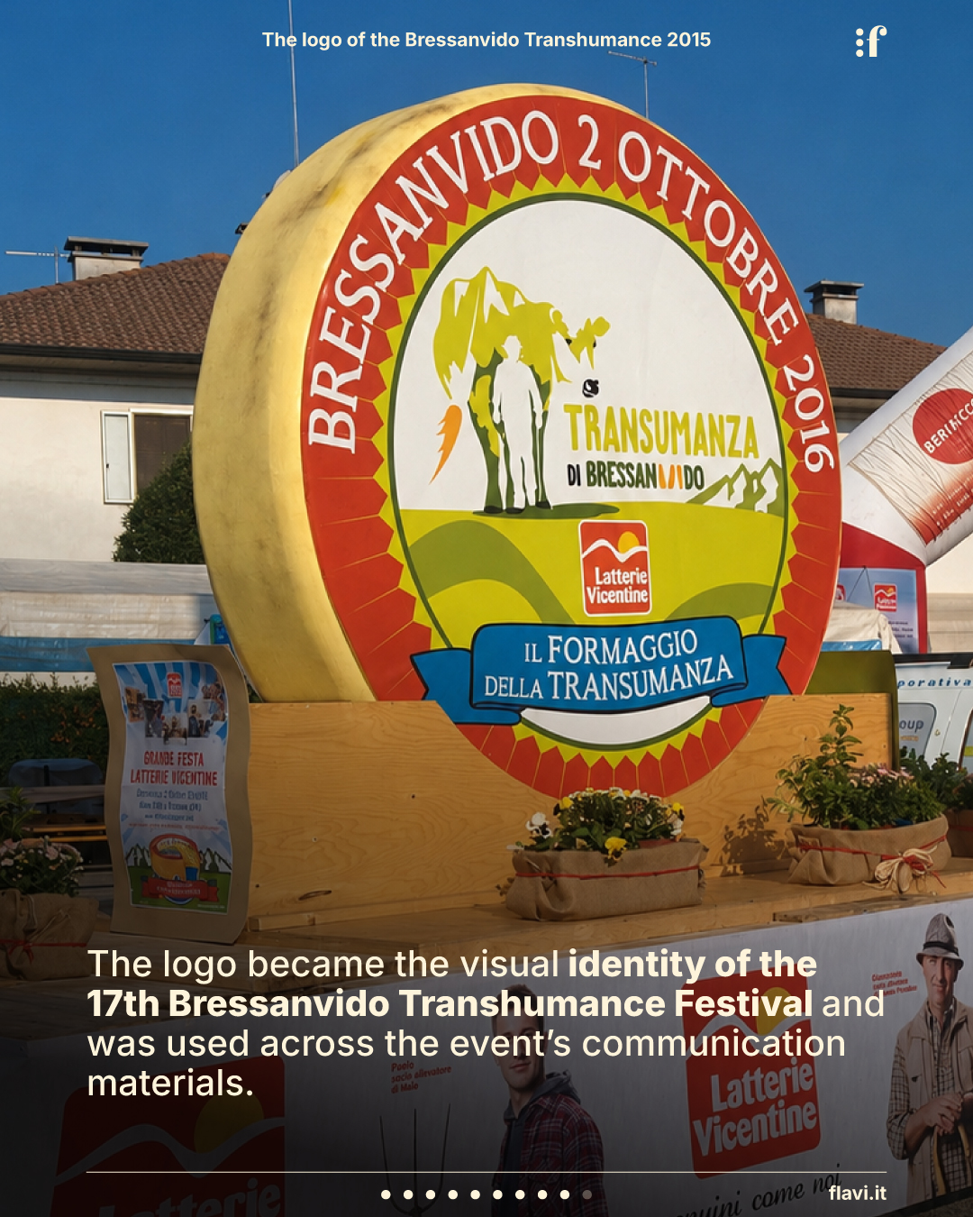 The logo became the visual identity of the 17th Bressanvido Transhumance Festival and was used across the event’s communication materials.